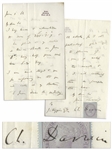Charles Darwin Autograph Letter Signed From 1862, Just Weeks After Fertilisation of Orchids Was Published